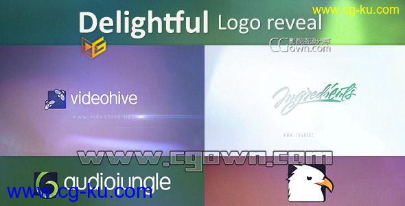 AE模板 清新脱俗 愉快心情 魅力耀斑标志演绎 Delightful Logo Reveal的图片1