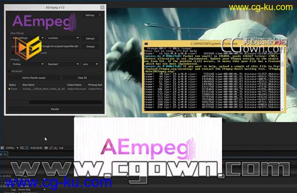 AE高清无压缩ProRes编码解码脚本 AEmpeg V1.0.2 (Aecsripts)的图片1