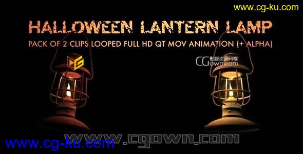 烧油或煤油灯笼灯视频素材 万圣节圣诞节复活节 Lantern Lamp – Pack Of 2 3083689的图片1