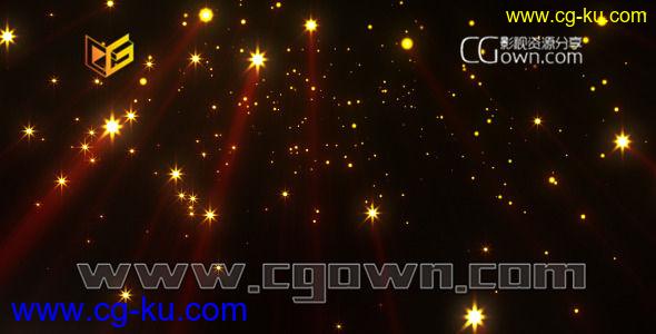 闪烁流星粒子光线循环背景素材 Videohive Falling Stars 2687877的图片1