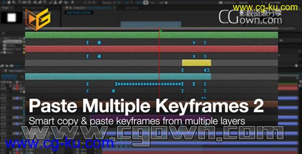 AE脚本 多个图层可以同时复制粘贴多个关键帧 Paste Multiple Keyframes 2 (Aescripts) 带使用教程的图片1