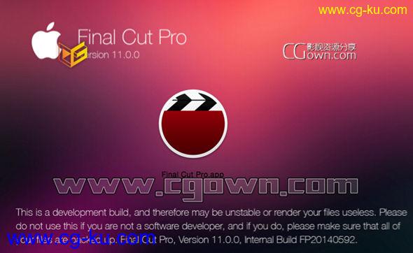 Final Cut Pro 11.0.0 版本提前泄漏 记得是没有带X的版本 免费百度云下载的图片1