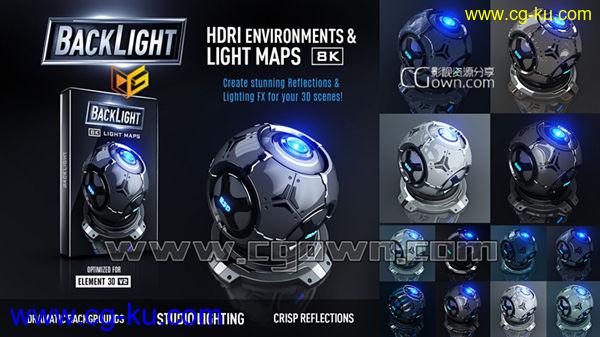 E3D v2环境贴图 Video Copilot BackLight: 8K Environments & Light Maps 免费下载的图片1