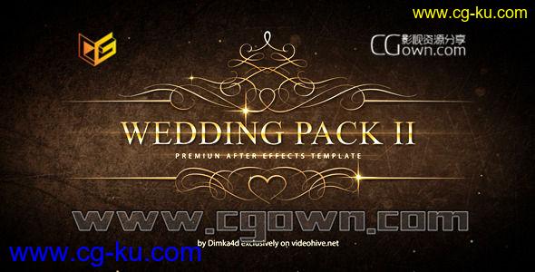 AE模板 婚礼包装视频 美观时尚 爱情故事 婚礼幻灯片 Wedding Pack II的图片1