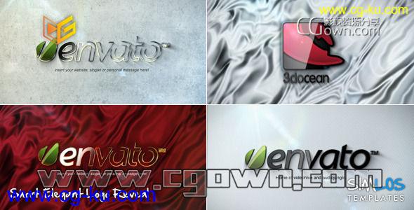 AE模板 多种优雅3D挤压方式演绎标志 Short Elegant Logo Reveal的图片1