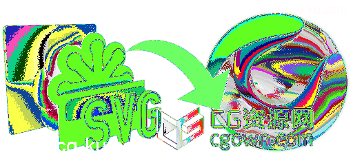 C4D直接导入SVG文件脚本插件 CodeVonc Import SVG v1.0的图片1