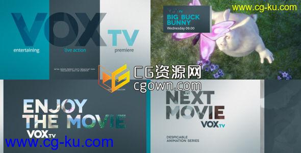 AE模板 时尚多彩品牌广播TV电视频道栏目包装工程文件的图片1