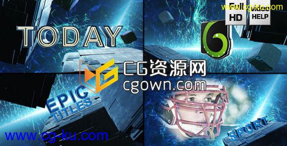 AE模板 E3D制作立方三维预告片视频工程 充满活力运动十足的图片1