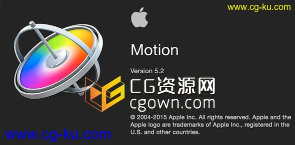 苹果视频编辑软件 Motion 5.2.1 Mac OS X（多国语言含中文）的图片1