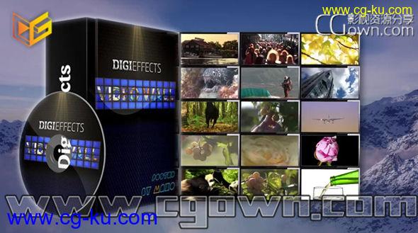 DigiEffects Video Wall v1.0.1 支持 AE CC2015 电视墙分屏插件的图片1