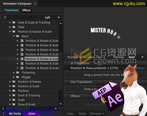 Animation Composer V1.6.2 超强图形或文字动画预设插件 支持AE CC2015的图片1