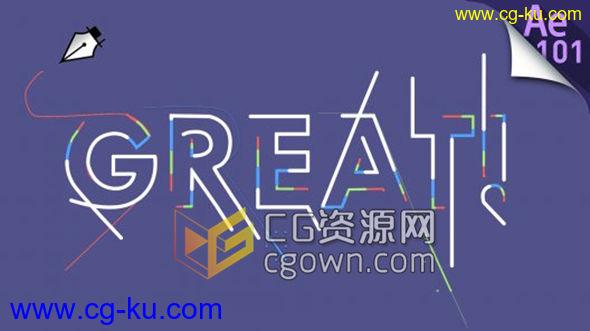 AE教程 图形运动系列教程 Motion Graphics 101 标志标题动画效果的图片1