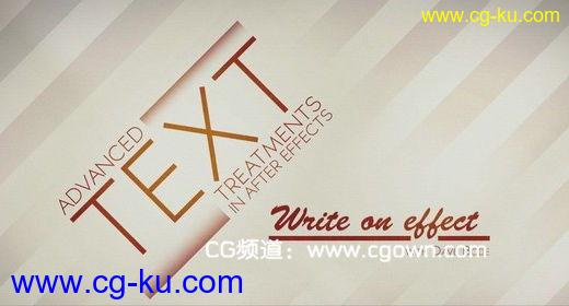 AE文本视觉动画视频教程 Tuts+ Premium Advanced Text Treatments in After Effects的图片1