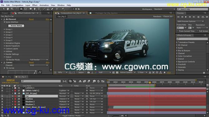 AK新教程Element 3D V1.6简单汽车绑定教程Simple Car Rigging Tutorial for Element 3D的图片1