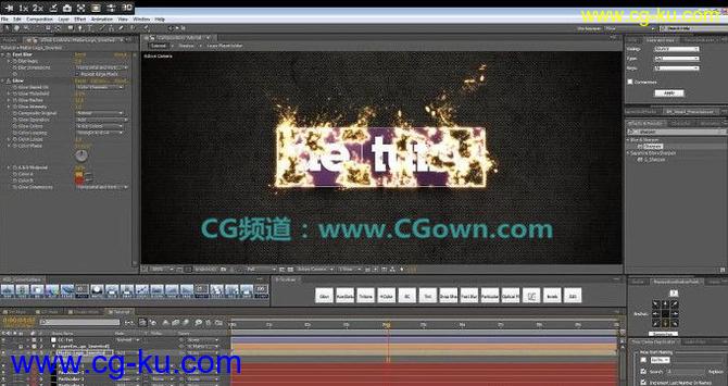 Ae-tuts Tutorial Igniting Logo燃烧特效教程的图片1