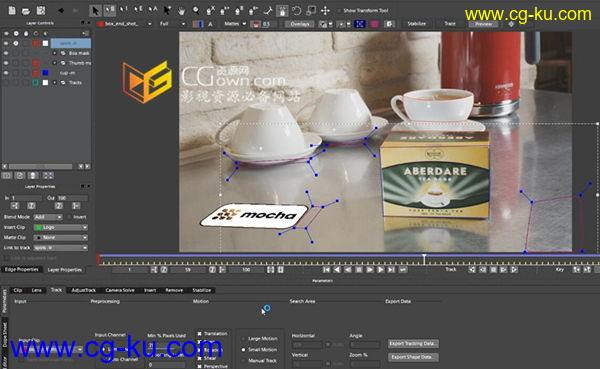 Mocha 4 视频教程 平面跟踪软件全面培训案例教程的图片1