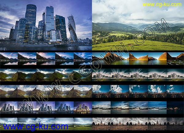 3K高分辨率延时慢速实拍摄视频素材自然奇观城市风景山峡树木天空的图片1