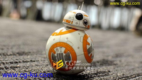 C4D教程 星球大战圆形BB-8机器人绑定动画学习 Cinema 4D教程的图片1