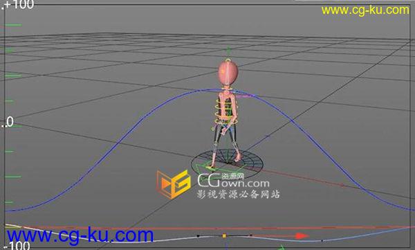 C4D插件 角色动画运动轨迹平视显示图样条曲线控制器 带视频教程的图片1