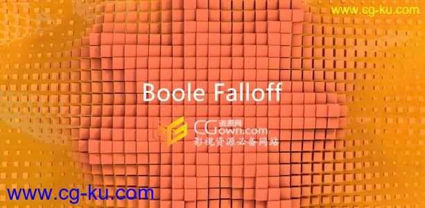 C4D插件 Boole Falloff V1.01 新型形状衰减工具 带视频教程的图片1