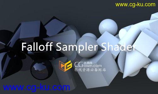 C4D插件 Falloff Sampler Shader V1.01 运动变形器生成渐变效果着色器 带教程的图片1