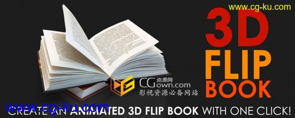 3D Flip Book v1.1 AE脚本 三维书集翻页翻书效果工具的图片1