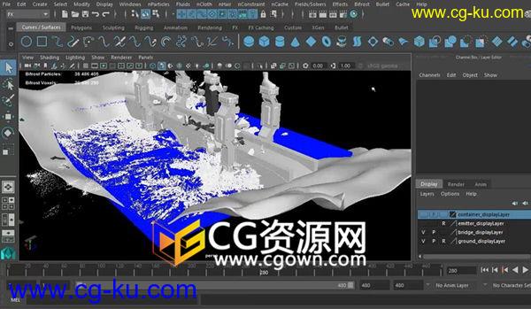 Maya教程 Bifrost流体特效插件全面基础培训案例视频教程的图片1