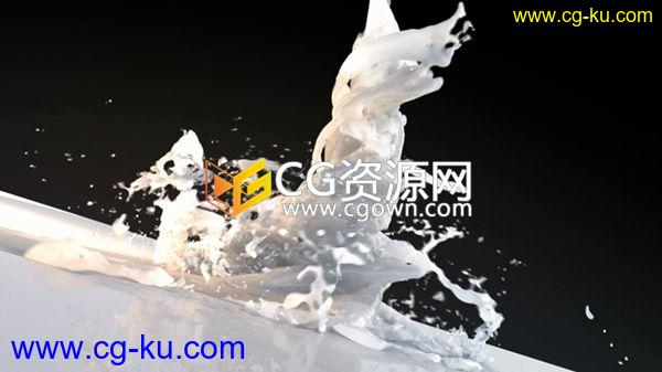 X-Particles3.5案例学习视频教程 制作液体雪龙卷风/鱼群动画特效 C4D教程的图片1