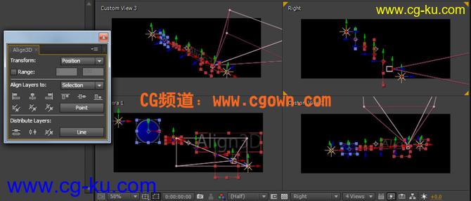 Align3D v2.2.0 (AE Script)3D空间脚本的图片1