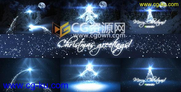 6种设计神奇粒子魔法雪地圣诞节开场视频片头动画 AE模板的图片1
