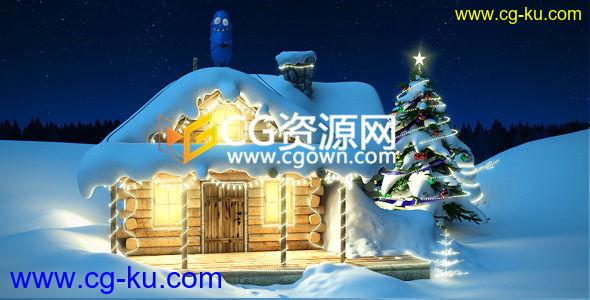 Bobby点亮圣诞节Christmas庆祝新年快乐灯光片头3D动画 AE模板的图片1