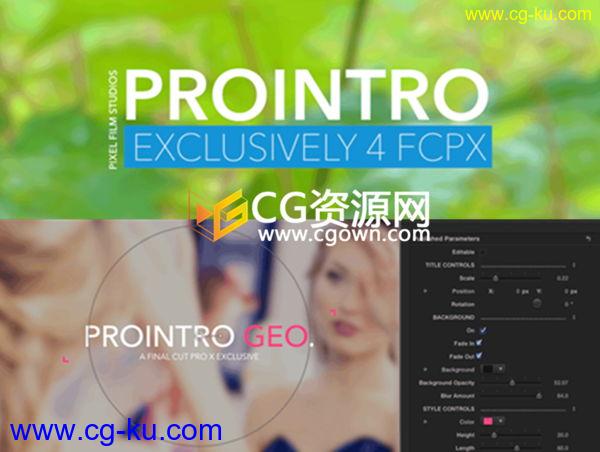 FCPX插件 ProIntro Geometric 30组文字排版标题介绍动画 免费下载的图片1