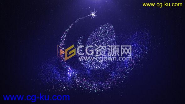 璀璨星光动画粒子盛开标志LOGO片头动画Particular工程 AE模板的图片1