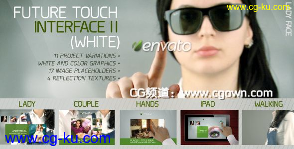 Videohive Future Touch Interface II (White)高科技未来触摸的图片1