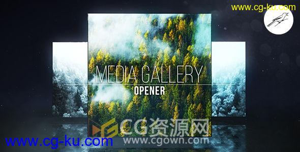 AE模板真正三维展览相片展示动画效果E3D制作工程文件 免费下载的图片1