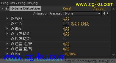 AE 镜头畸变校正插件 ft-Lens Distortion v7.1 CS5~CS6汉化的图片2