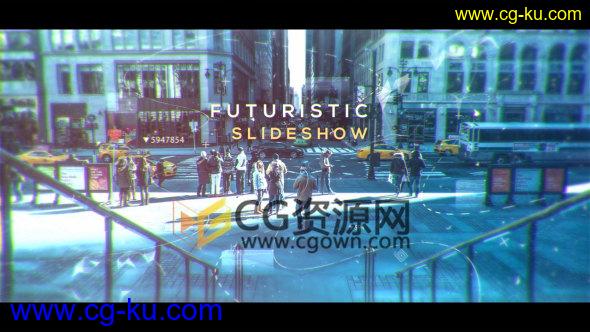 未来科技感宣传片AE模板线条视差动态图片展示视频动画的图片1
