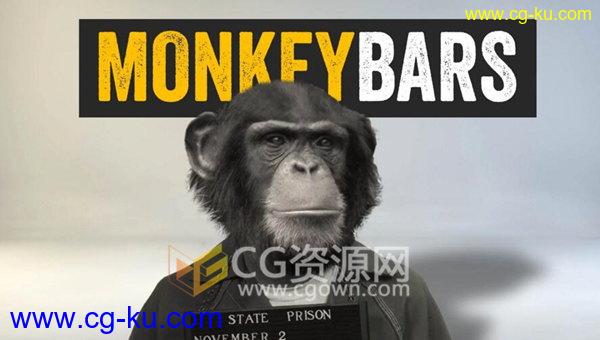 带安装说明 MonkeyBars v1.04 AE脚本制作文字标题字幕条动画的图片1