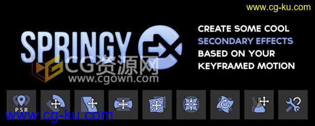 带详细安装说明 SpringyFX v1.0.0 制作MG卡通弹跳动画AE脚本的图片1