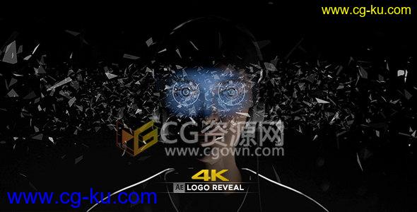 AE模板VR眼镜虚拟可视化标志演绎LOGO冲击动画4K分辨率的图片1