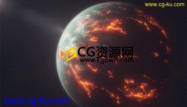 Cinema4D结合Octane Render创建一毁灭星球行星气氛的图片1