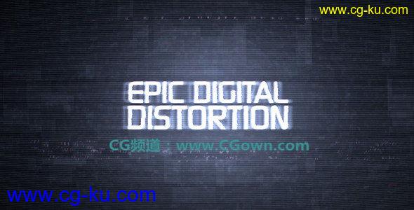 Videohive-Epic Digital Distortion(史诗数字失真AE模板)的图片1