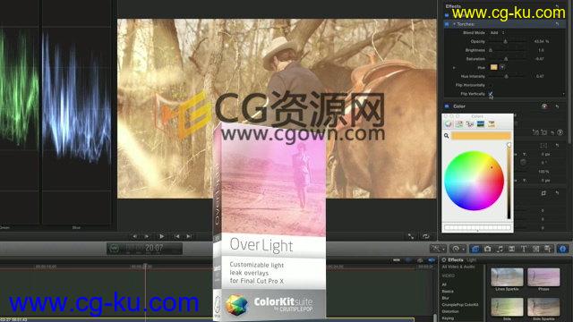 FCPX插件 OverLight 20种镜头炫光漏光制作小清新效果的图片1