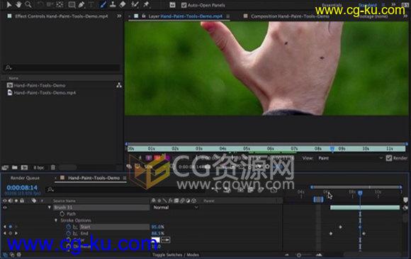 After Effects CC 2017 Paint Tools 绘图工具学习视频教程的图片1