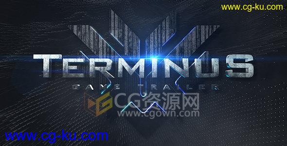 Element3D v2制作电影预告片游戏宣传片大气金属三维标题动画AE模板的图片1