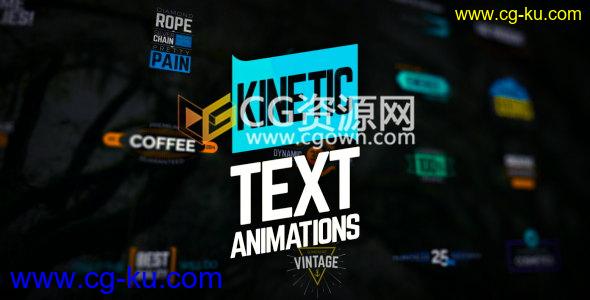 AE模板30种文字排版设计标题动画工程 Text Animations的图片1