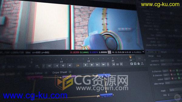 NUKE 10 视频教程 立体合成和转换了解3D视频细节工作流程的图片1