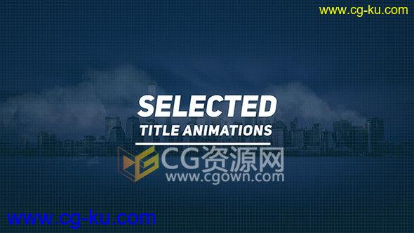 25 Title Animations 商务宣传公司简约标题文字幕动画AE模板的图片1