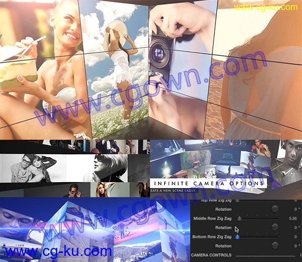 FCPX插件Wall第2季制作图片照片视频墙拼贴展示动画效果+视频教程的图片1