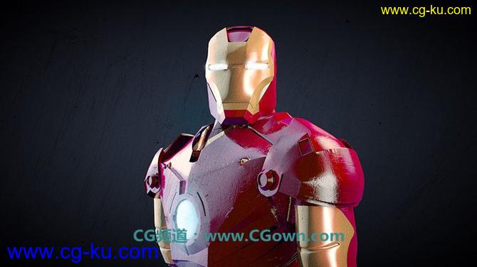 【GSG175集】钢铁侠贴图及灯光教程Texture Light and Render an Iron Man suit in Cinema 4D的图片1